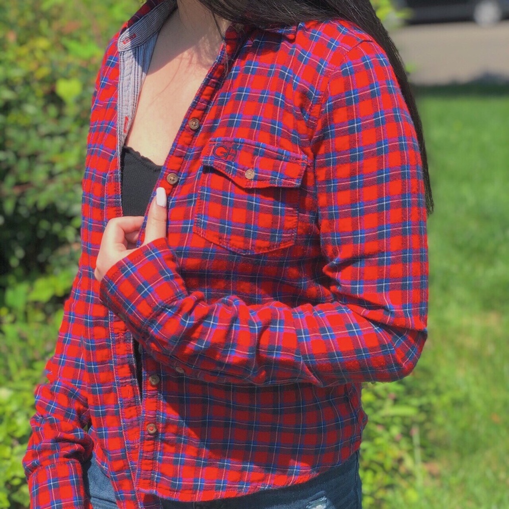 basic red flannel